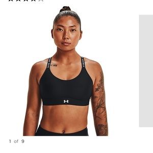 Brand new without tags Under Armour Infinity Medium Impact Sports Bra Size Large